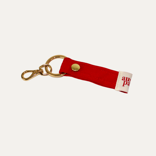 Silk Key Chain - Red
